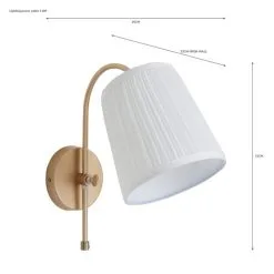 Dunelm Lorelai Easy Fit Plug-In Wall Light -Dunelm Lights Sales 30730543 alt07