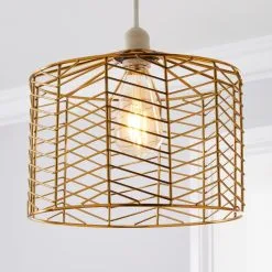 Dunelm Siena Gold Easy Fit Pendant