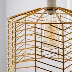 Dunelm Siena Gold Easy Fit Pendant -Dunelm Lights Sales 30730554 alt02