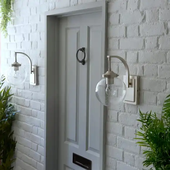 Dunelm Twain Outdoor 17cm Globe Glass Wall Light 5 Dunelm Twain Outdoor 17cm Globe Glass Wall Light - Image 5