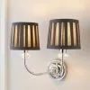 Dorma Genevieve 2 Light Grey Wall Light -Dunelm Lights Sales 30730572