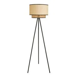 Dunelm Malika Cane 2 Tier Tripod Floor Lamp -Dunelm Lights Sales 30730580 alt05