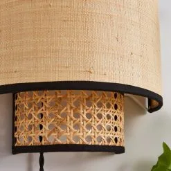 Dunelm Malika Cane Easy Fit Plug In Wall Light -Dunelm Lights Sales 30730582 alt04