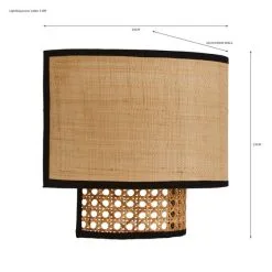 Dunelm Malika Cane Easy Fit Plug In Wall Light -Dunelm Lights Sales 30730582 alt07