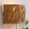 Dunelm Ruolan Raffia Wall Light