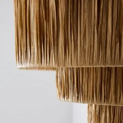 Dunelm Ruolan Raffia 3 Tier Pendant Shade Shade -Dunelm Lights Sales 30730588 alt03