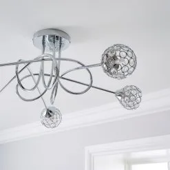 Dunelm Portia 5 Light Ceiling Fitting -Dunelm Lights Sales 30730614 alt02