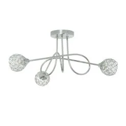 Dunelm Portia 3 Light Ceiling Fitting -Dunelm Lights Sales 30730615 alt02