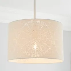 Dunelm Samira Laser Cut Drum Shade