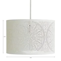 Dunelm Samira Laser Cut Drum Shade -Dunelm Lights Sales 30731154 alt07