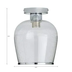 Dunelm Lenny 1 Light Flush Ceiling Fitting -Dunelm Lights Sales 30731168 alt07