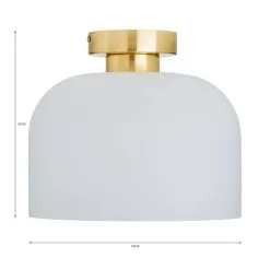 Dunelm Palazzo Gold Effect 1 Light Flush Ceiling Fitting -Dunelm Lights Sales 30731203 alt07
