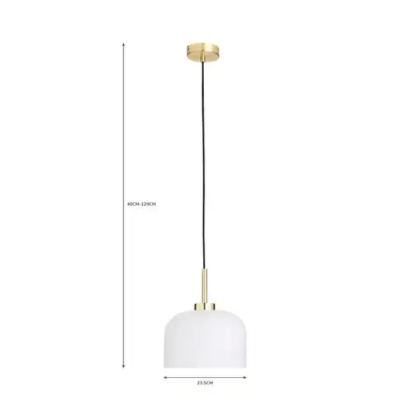 Dunelm Palazzo Gold Effect 1 Light Pendant Fitting 6 Dunelm Palazzo Gold Effect 1 Light Pendant Fitting - Image 6