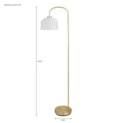 Dunelm Palazzo Gold Effect Floor Lamp -Dunelm Lights Sales 30731205 alt07