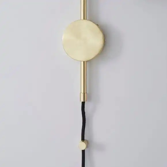 Dunelm Palazzo Gold Effect Easy Fit Plug In Wall Light 4 Dunelm Palazzo Gold Effect Easy Fit Plug In Wall Light - Image 4