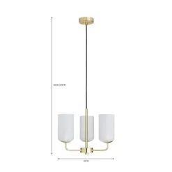 Dunelm Palazzo Chrome 3 Light Ceiling Fitting -Dunelm Lights Sales 30731208 alt07