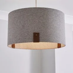 Dunelm Dorrian 40cm Drum Shade