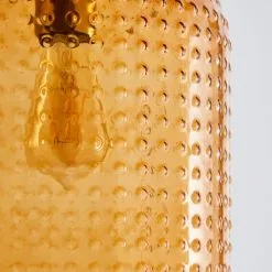 Dunelm Amber Retro 1 Light Pendant Ceiling Fitting -Dunelm Lights Sales 30731216 alt02