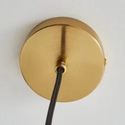 Dunelm Amber Retro 1 Light Pendant Ceiling Fitting -Dunelm Lights Sales 30731216 alt03