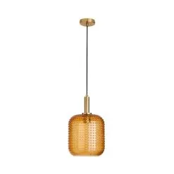 Dunelm Amber Retro 1 Light Pendant Ceiling Fitting -Dunelm Lights Sales 30731216 alt05