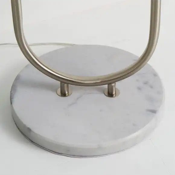 Dunelm Carrara Marble Base Floor Lamp With Table 4 Dunelm Carrara Marble Base Floor Lamp With Table - Image 4