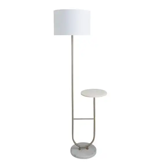 Dunelm Carrara Marble Base Floor Lamp With Table 5 Dunelm Carrara Marble Base Floor Lamp With Table - Image 5