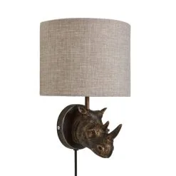 Dunelm Rob The Rhino Easy Fit Plug In Wall Light -Dunelm Lights Sales 30731231 alt05