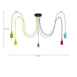 Dunelm Rainbow Flex 5 Light Spider Ceiling Fitting -Dunelm Lights Sales 30733517 alt07