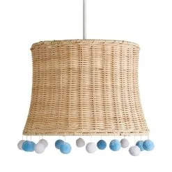 Dunelm Fiesta Rattan Pom Pom Easy Fit Pendant Shade 8 Dunelm Fiesta Rattan Pom Pom Easy Fit Pendant Shade -Dunelm Lights Sales 30734618 alt05