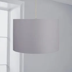 Dunelm Luna Drum Lamp Shade 20cm Dove Grey 5 Dunelm Luna Drum Lamp Shade 20cm Dove Grey -Dunelm Lights Sales 30734628 alt01