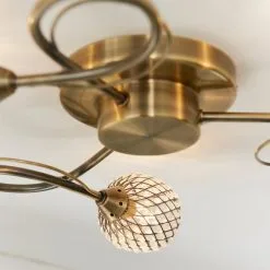 Vogue Lighting Vogue Malden 3 Light Flush Ceiling Fitting -Dunelm Lights Sales 30742697 alt03