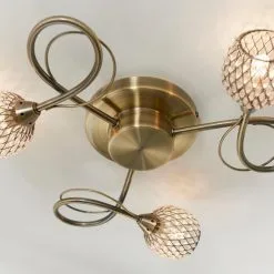 Vogue Lighting Vogue Malden 3 Light Flush Ceiling Fitting -Dunelm Lights Sales 30742697 alt05