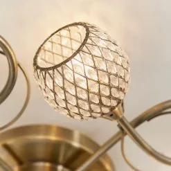 Vogue Lighting Vogue Malden 5 Light Flush Ceiling Fitting -Dunelm Lights Sales 30742698 alt04