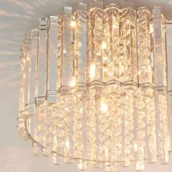 Vogue Lighting Vogue Crystal Blessing 4 Light Flush Ceiling Fitting -Dunelm Lights Sales 30743026 alt02