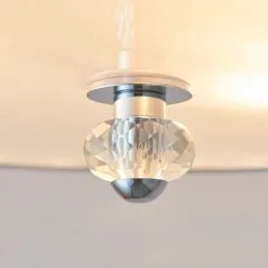 Vogue Lighting Vogue Crystal Hudson 3 Light Flush Ceiling Fitting -Dunelm Lights Sales 30743040 alt05