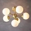 Vogue Lighting Vogue Elberton 6 Light 43cm Flush Chandelier -Dunelm Lights Sales 30743062