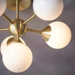 Vogue Lighting Vogue Elberton 6 Light 43cm Flush Chandelier -Dunelm Lights Sales 30743062 alt04