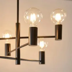 Vogue Lighting Vogue Forsan 6 Light Flush Chandelier -Dunelm Lights Sales 30743078 alt04