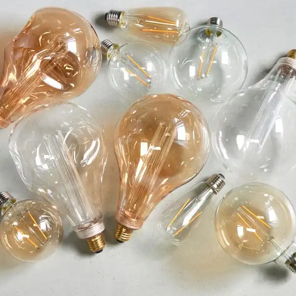 Vogue Lighting Vogue 2 Watt ES LED Amber Filament Large Globe Bulb 6 Vogue Lighting Vogue 2 Watt ES LED Amber Filament Large Globe Bulb - Image 6