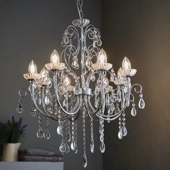 Vogue Lighting Vogue Tabitha 8 Light 69cm Bathroom Chandelier 1 Vogue Lighting Vogue Tabitha 8 Light 69cm Bathroom Chandelier