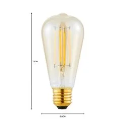 Status Marsden 5 Watt ST58 ES LED Dimmable Bulb Industrial 3 Pack -Dunelm Lights Sales 30746380 alt07