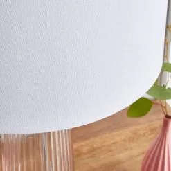 Dunelm Aero Ribbed Glass Table Lamp -Dunelm Lights Sales 30752886 alt03