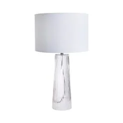Dunelm Aero Ribbed Glass Table Lamp -Dunelm Lights Sales 30752886 alt05