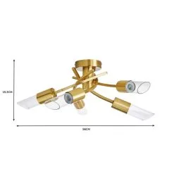 Dunelm Corvus 5 Light Ceiling Fitting -Dunelm Lights Sales 30752909 alt07