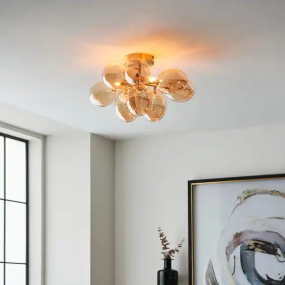 Vogue Lighting Vogue Dianthe 3 Light Ceiling Fitting 3 Vogue Lighting Vogue Dianthe 3 Light Ceiling Fitting - Image 3
