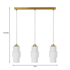Dunelm Elena 3 Light Diner Ceiling Fitting -Dunelm Lights Sales 30752912 alt07