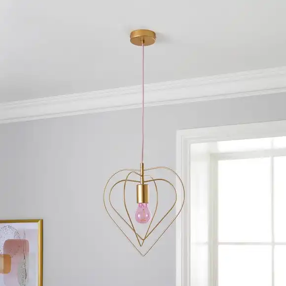 Dunelm Heart 1 Light Pendant Ceiling Fitting 2 Dunelm Heart 1 Light Pendant Ceiling Fitting - Image 2