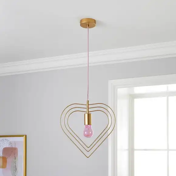Dunelm Heart 1 Light Pendant Ceiling Fitting 6 Dunelm Heart 1 Light Pendant Ceiling Fitting - Image 6