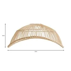 Elements Jaula Easy Fit Rattan Pendant -Dunelm Lights Sales 30752928 alt07