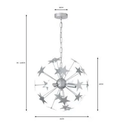Dunelm Star Sputnik 6 Light Ceiling Fitting -Dunelm Lights Sales 30752945 alt07